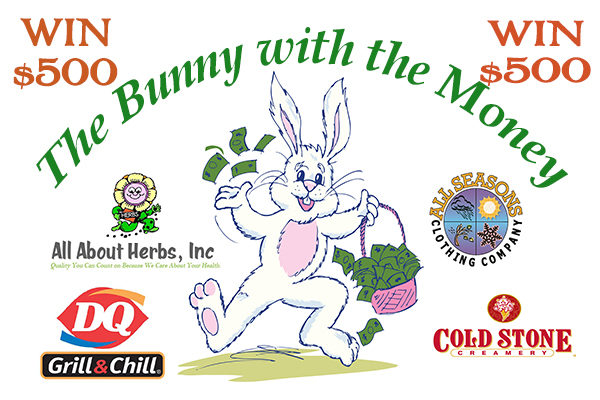 Find The Bunny With The Money To Win $500