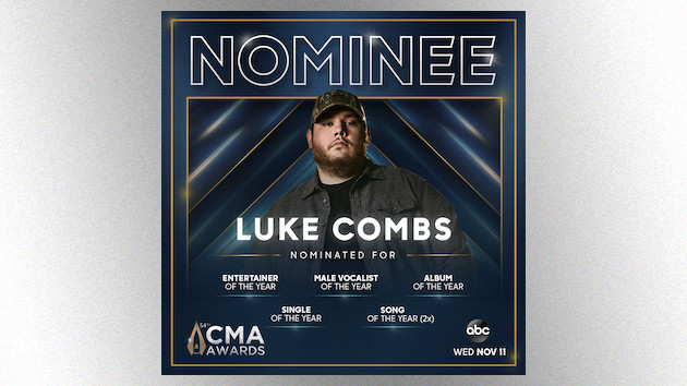 Luke Combs isn’t letting himself imagine winning CMA Entertainer of the Year tonight